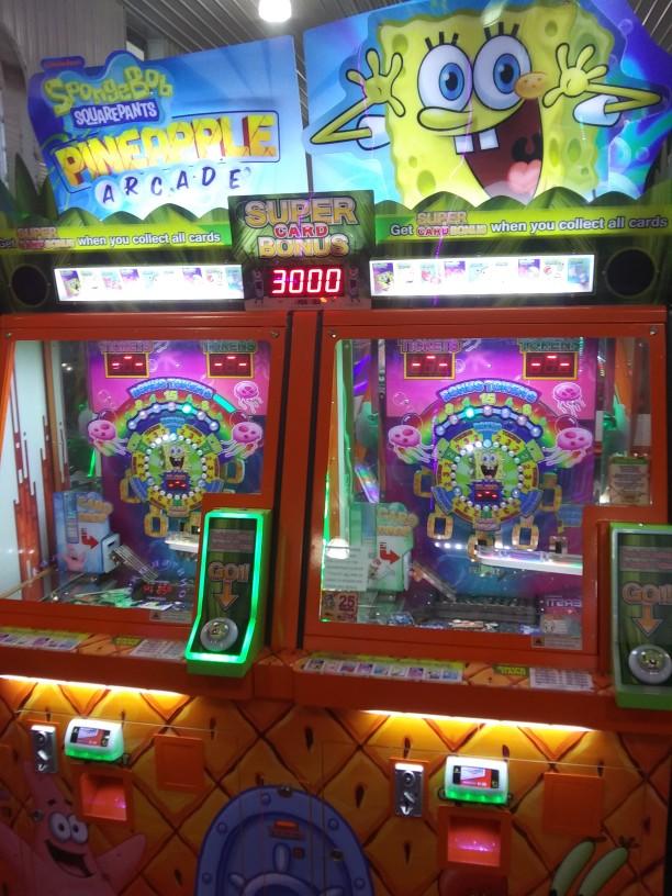 What is the most interesting thing I saw at the arcade today?