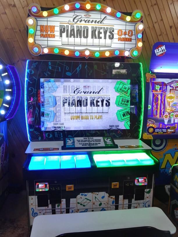 What is the most interesting thing I saw at the arcade today?