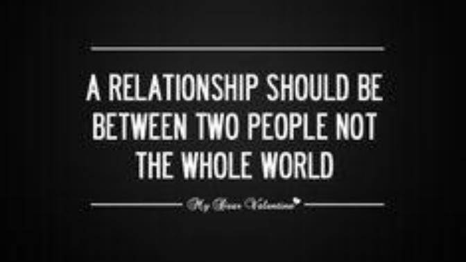 Should I be open about my relationship?