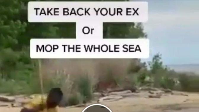 Why would a man post this on his Facebook about an ex girlfriend who has NOT bothered or contacted him at all for WEEKS?