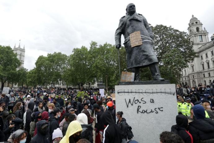 As his statue has been defaced in the UK, what is your opinion of Winston Churchill. Is it positive or negative?
