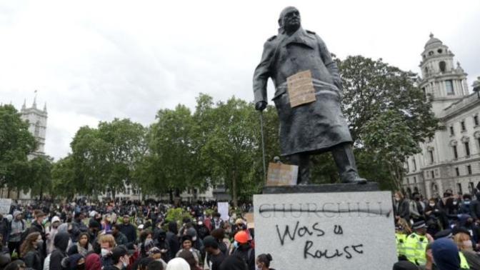 As his statue has been defaced in the UK, what is your opinion of Winston Churchill. Is it positive or negative?
