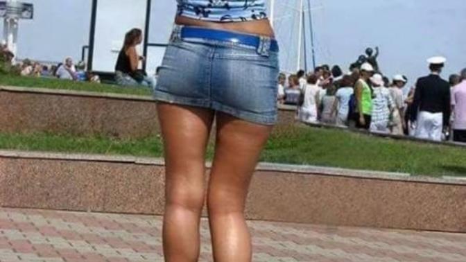 Guys, are you prod of your woman's wearing mini skirts and showing her sexy legs?