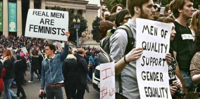Do male feminists tend to have ulterior motives?