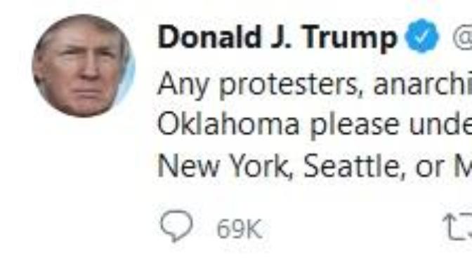 Who or which protesters is he referring to and do you think he is still sore about the LGBTQ and the DACA Ruling (Asking for a Friend) ?