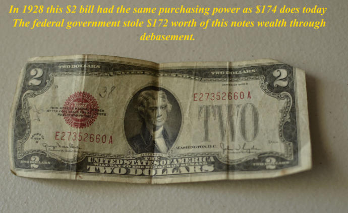 Paper notes do not store purchasing power