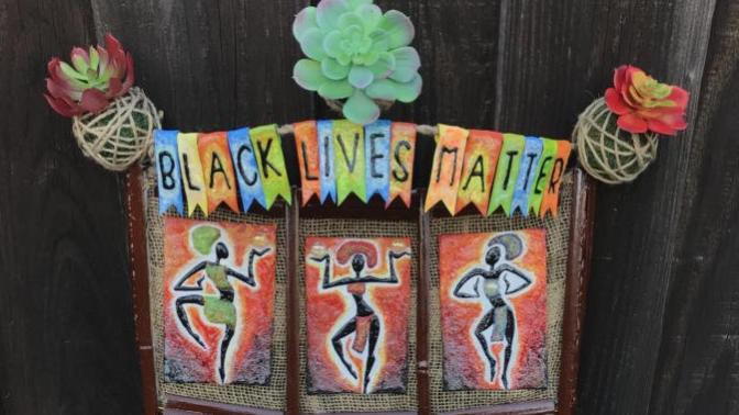 My neice & I created this "BLM" banner. Now my neighbors won't talk to me. Should I make them banners too, will that fix things between us?