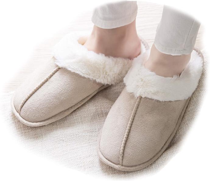 When you’re at home, do you wear slippers or go barefoot?