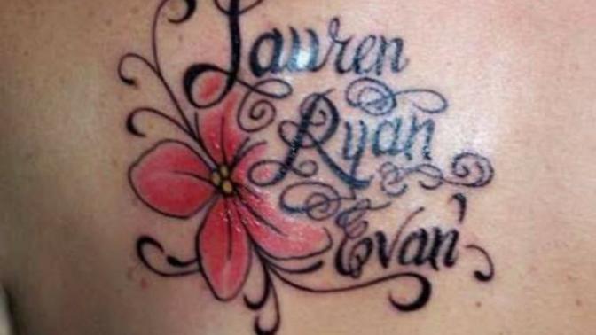 Would you get a tattoo of your children's name?