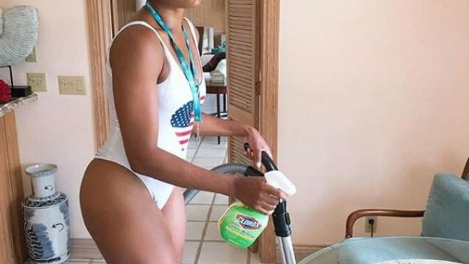 Girls, besides swimming and sunbathing, what other non traditional times do you wear a swimsuit?