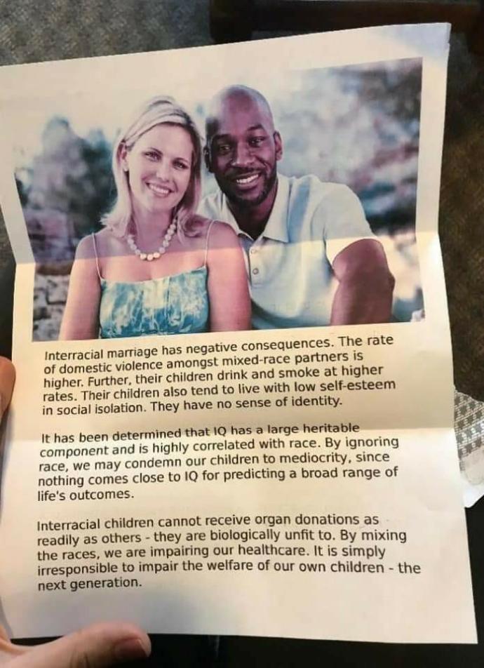 Is this a racist flyer?