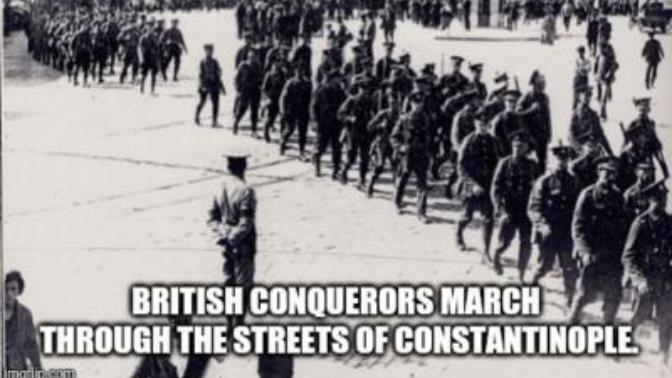 Why do Turks refuse to aknowledge their crushing WW1 defeat, succesful invasion, surrender and occupation by the British army?
