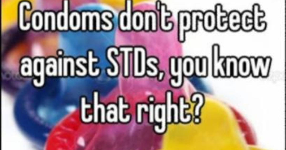 Do You Realize Condoms Don't Protect You From All STD's? Sexuality