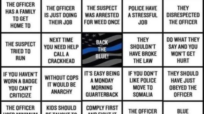 What's your opinion of people who are bootlickers of cops and always ready to come to their defense no matter what?