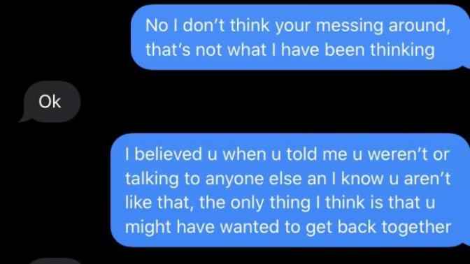 Not like it matters. You think I’m fucking around so why even try? is my ex mad at me?