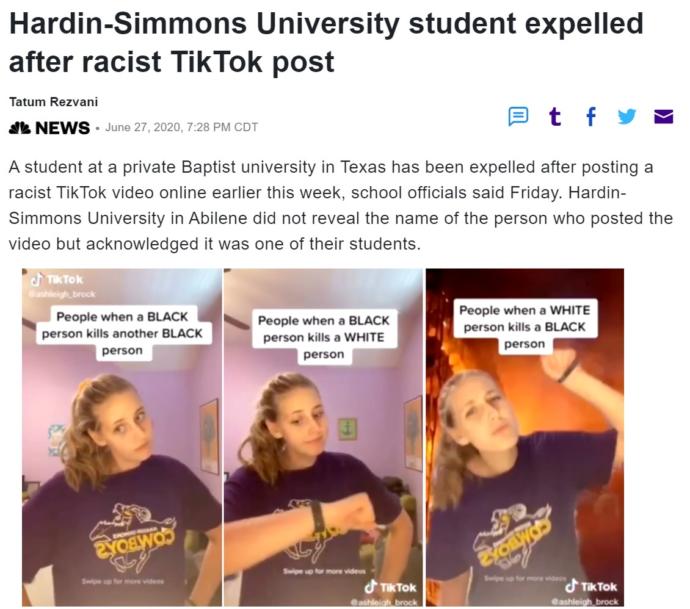 Do you think its stupid Hardin Simmons was expelled for telling the truth about whites, blacks and society?