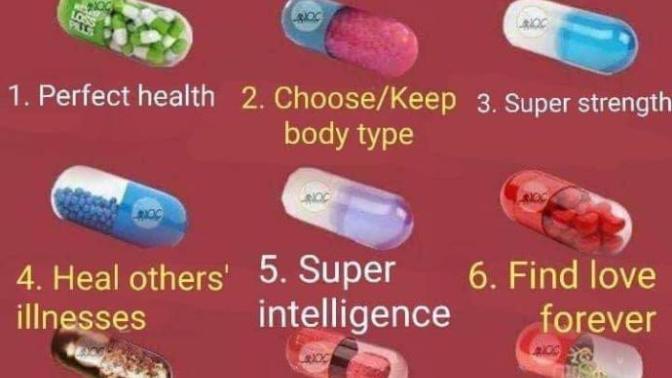 Which 3 pills would you pick?