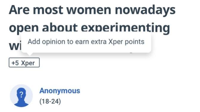 How do questions with extra XPER points like these show up?