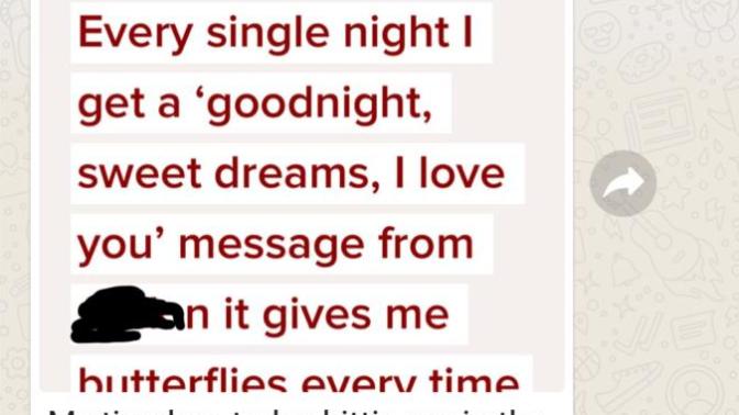 Why did my ex girlfriend send me this message?