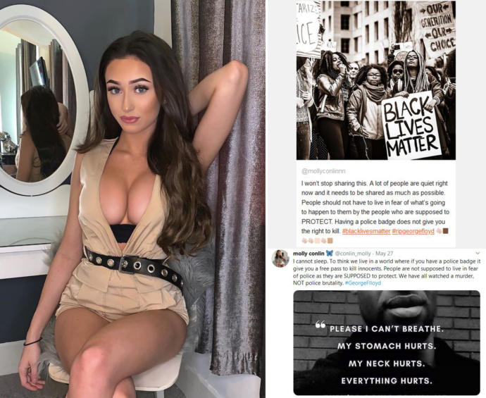 What do you think of pro BLM girl Molly Conlin getting Blacked?