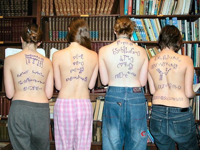 Girls, why do girls take topless group photos with their back turned to the camera?
