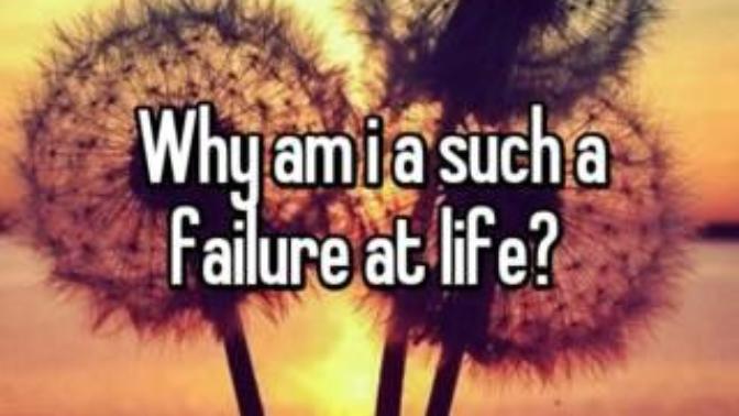 Do you often think of yourself as a failure when you see someone your age or younger having already achieved or done so much and you still haven't?