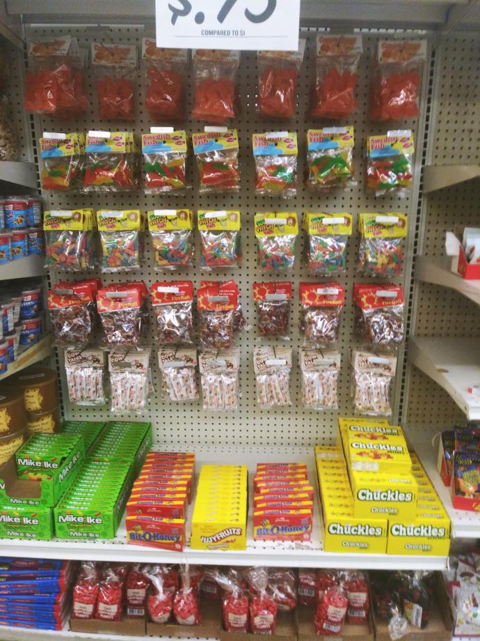 What all would you choose from this massive candy selection?
