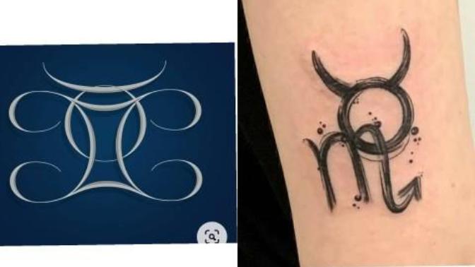 Which zodiac tattoo combination design would look best?