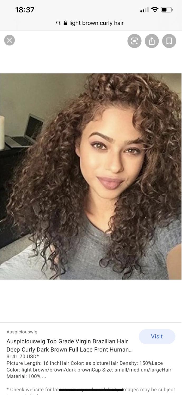 Which hair colour looks better on curly hair?