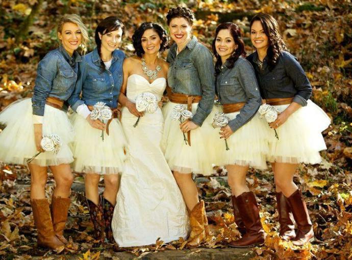 Which bridesmaid dress option looks the most interesting?