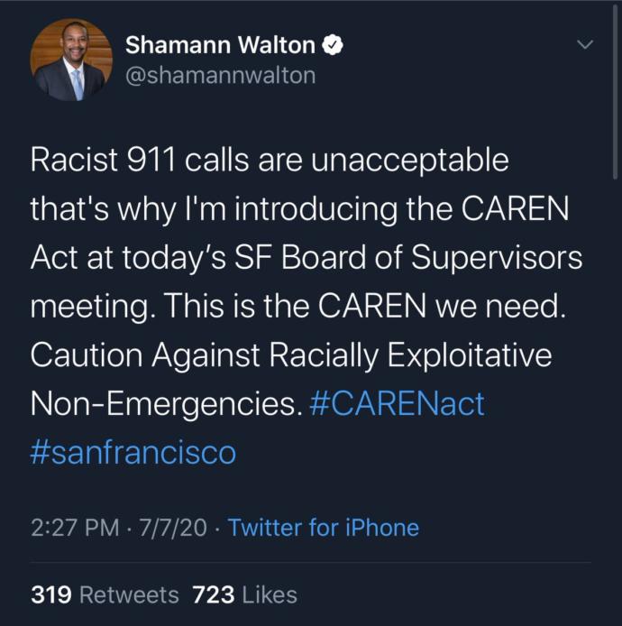 San Francisco recently proposed the new CAREN act. Should it be made a nationwide law?