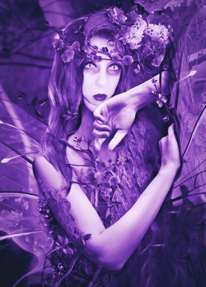 Which piece of purple art fusion photography do you like the best?