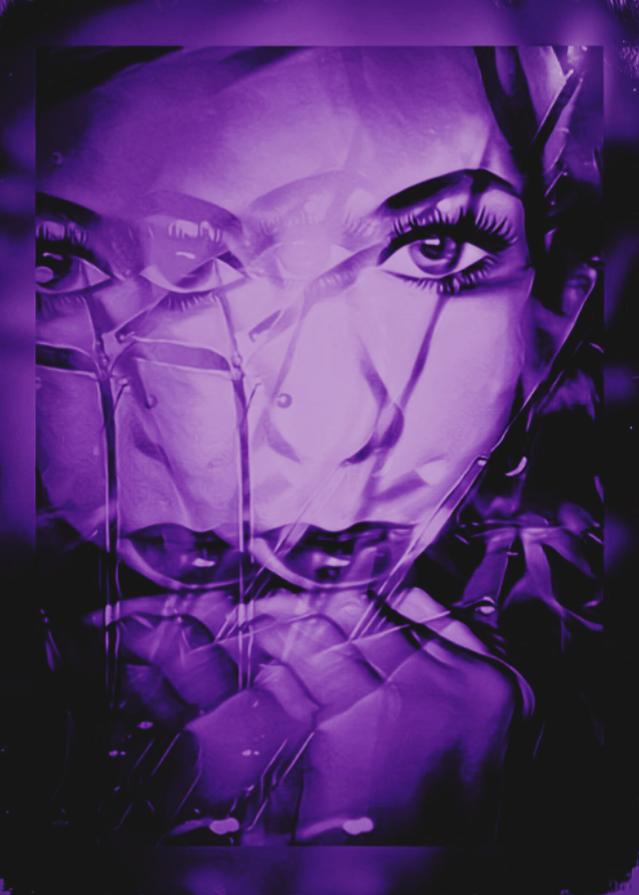 Which piece of purple art fusion photography do you like the best?