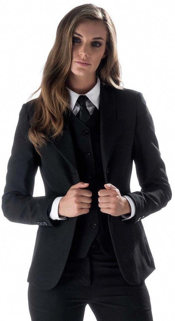Guys, do you find it sexy when a woman wears a three piece suit?