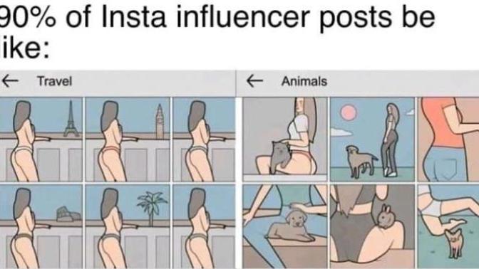 The following is exactly why I have no respect, and pay very little attention to Instagram/YouTube influencers What about you guys?