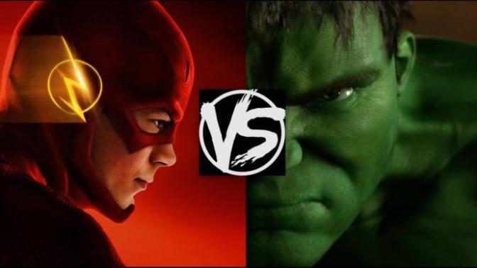 Who has the greater caloric intake, Flash or Hulk?