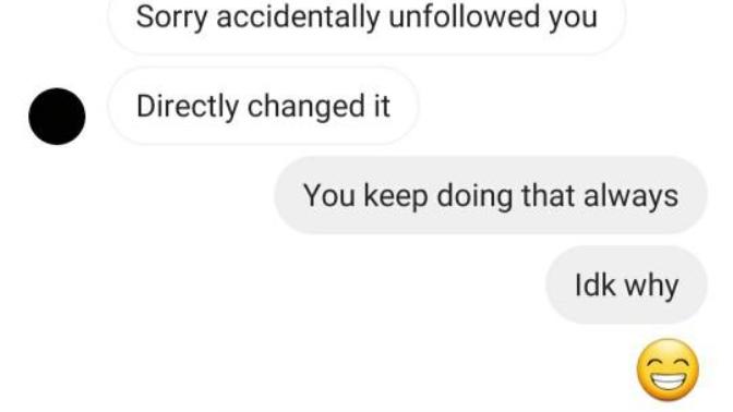 I think it's over and he's not serious?