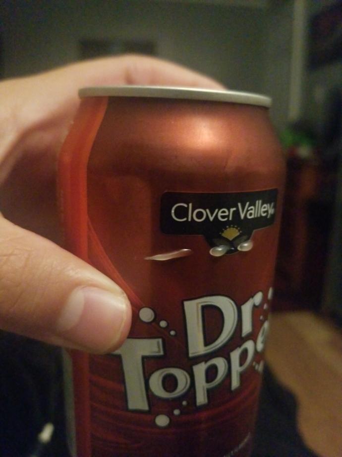 So what's that white stuff on the outside of off brand soda cans