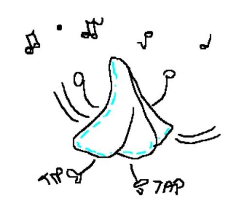 How do you make a tissue dance?