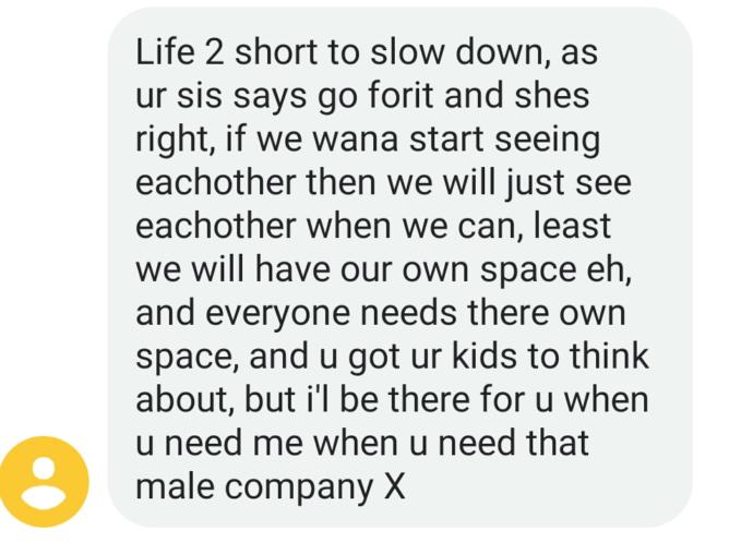 What does this mean in bloke speak. Ive only been talking to him for 2 days. Is he wanting a f buddy?