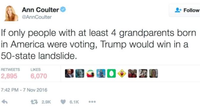 Should the right to vote be restricted to those with 4 native-born grandparents?