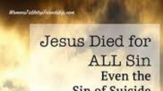 Is suicide a severe sin or can God forgive this sin unlike blasphemy against the Holy Ghost?