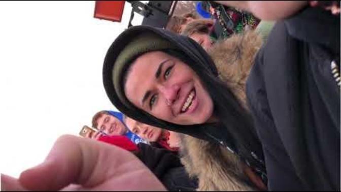 Are these Trump supporting kids mocking this native Indian man or just having fun?