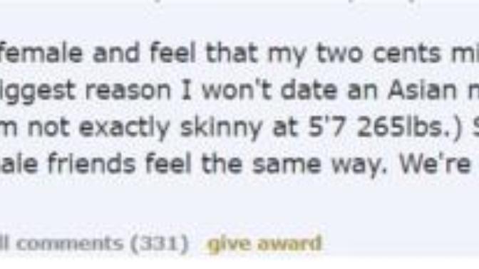 Should Asian dudes lower their standards compared to other races?