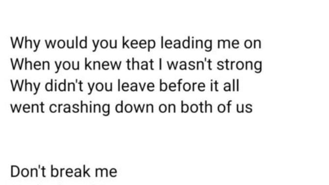 Your thoughts on these lyrics?