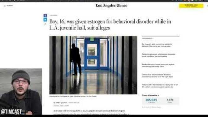 Teen boys are now being forced to take estrogen in juvenile hall in Los Angeles. What does everyone think of this?