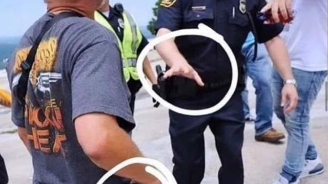 What would happen if this was a black person reaching for his gun?