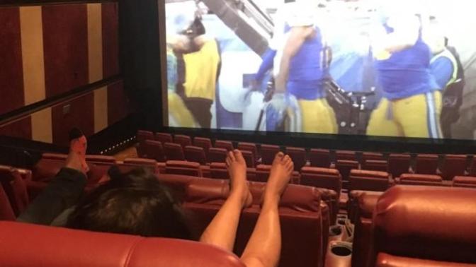 What do you think about bare feet in a movie theater?