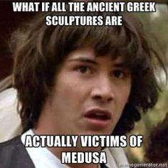 Im curious...Would reflective glasses protect you against Medusas eyes?