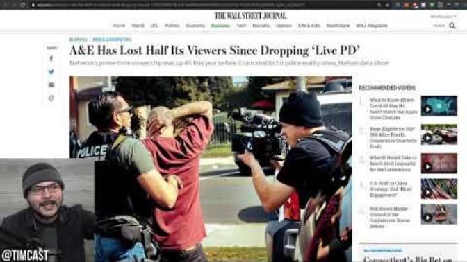 Virtue signaling gone wrong? A&E loses half its viewers since dropping “Live PD.” Your thoughts?
